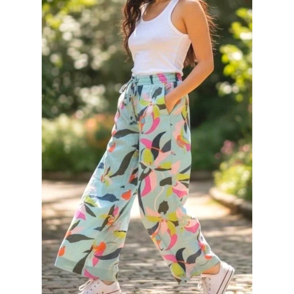 Women's A new day blue Tropical Trousers pants size XXL NWT